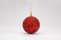 ESFERA DE 15 cm NEVADA  ROJO/BCO