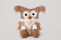 GNOMO C/GORRO BUHO BEIGE / GRIS