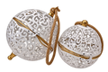Set 2 esferas blanco 30 cm y 15 cm