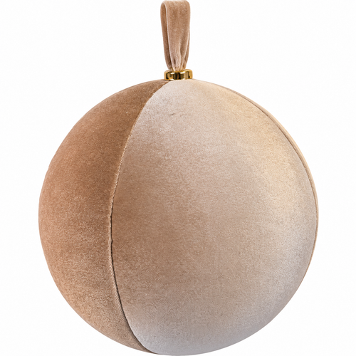 Esfera terciopelo 25CM beige