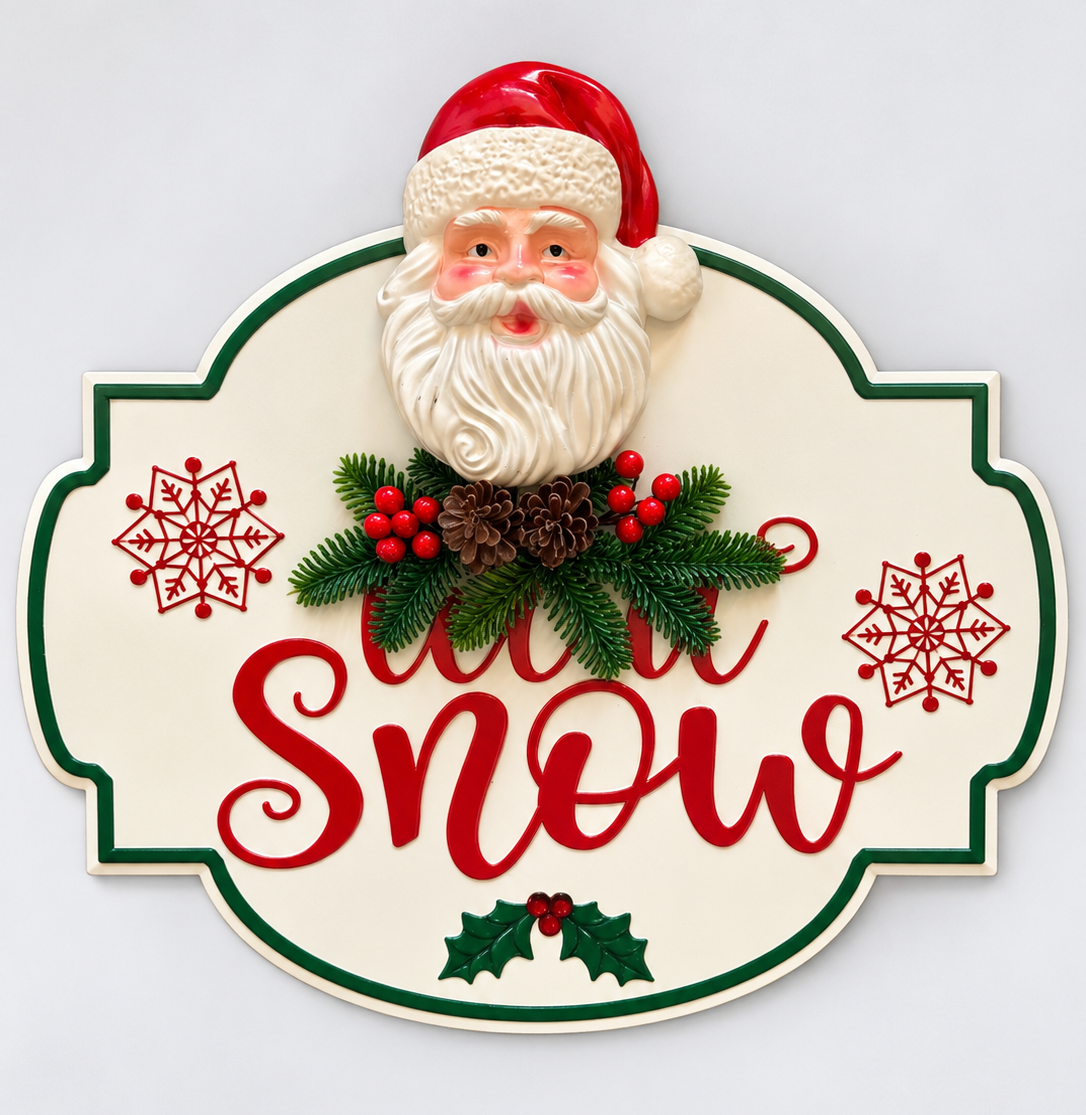 Letrero Santa Snow