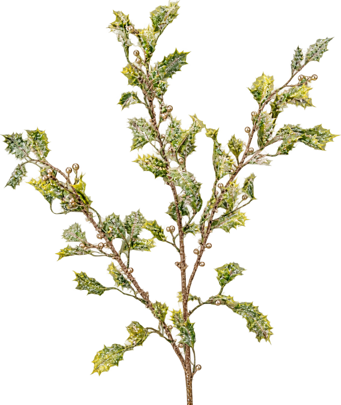 VARA DE HOJA VERDE NEVADO 100cm