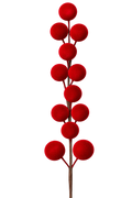 Vara esferas rojas 70cm