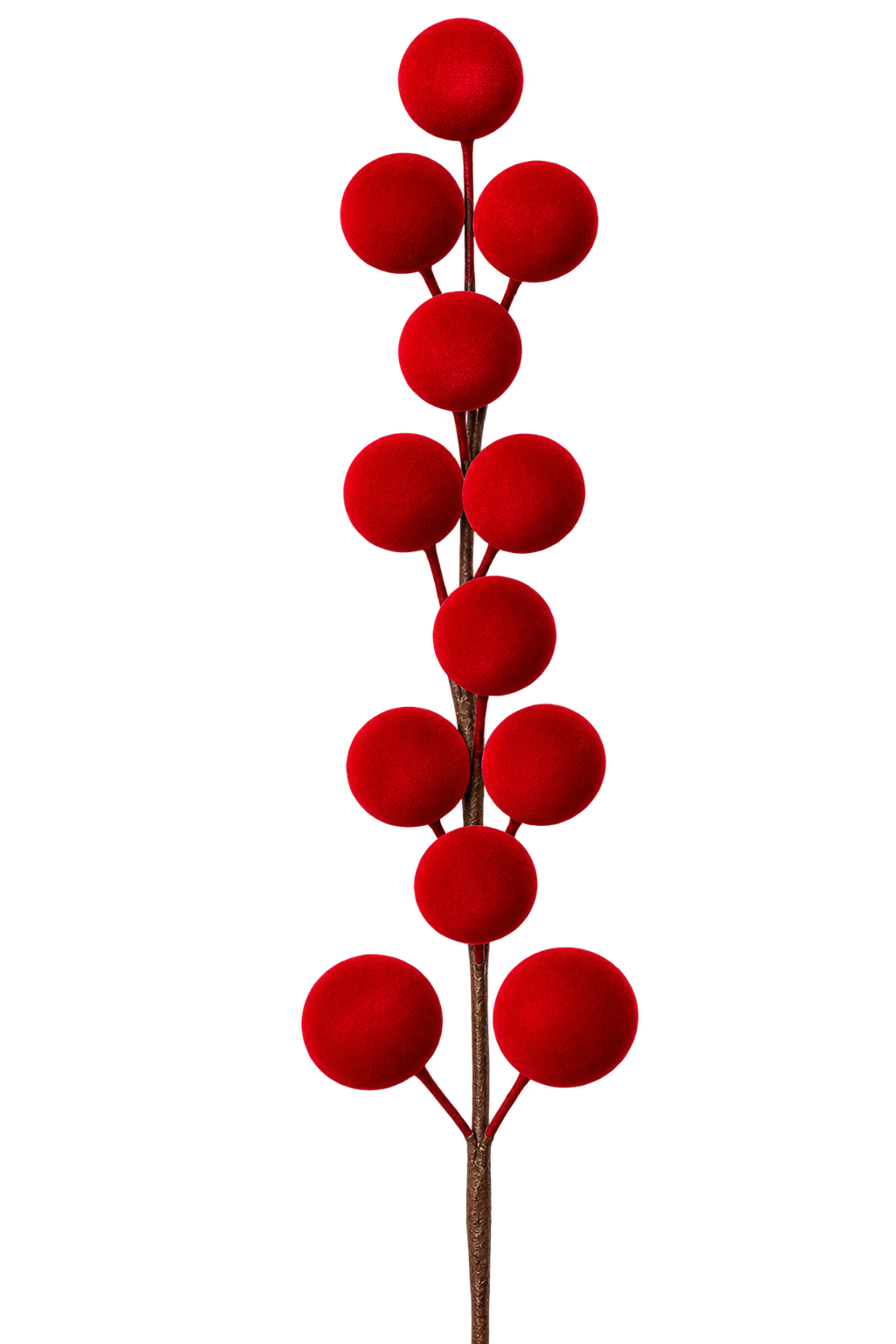 Vara esferas rojas 70cm