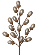 VARA DE BELLOTAS PLATA 48cm