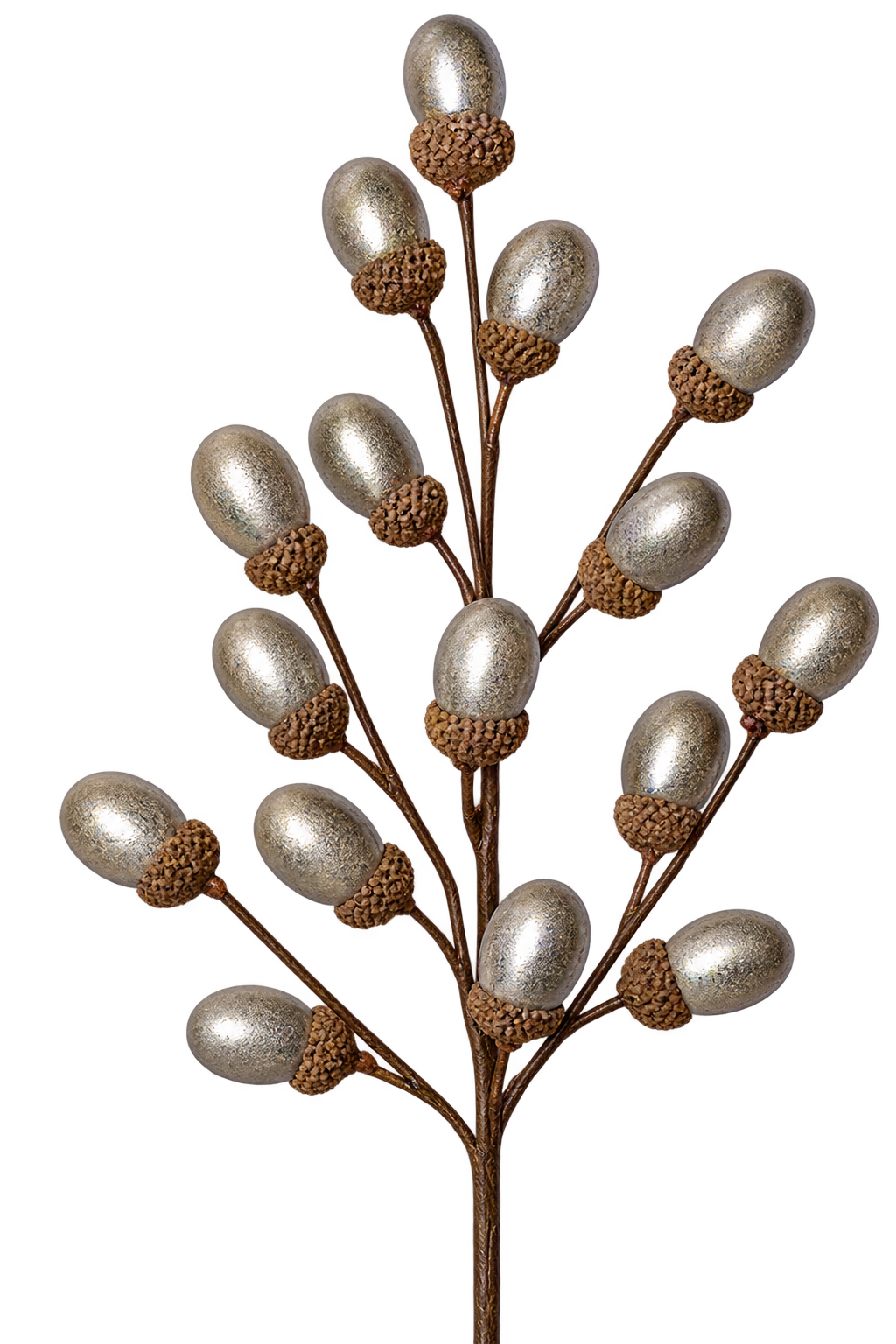 VARA DE BELLOTAS PLATA 48cm