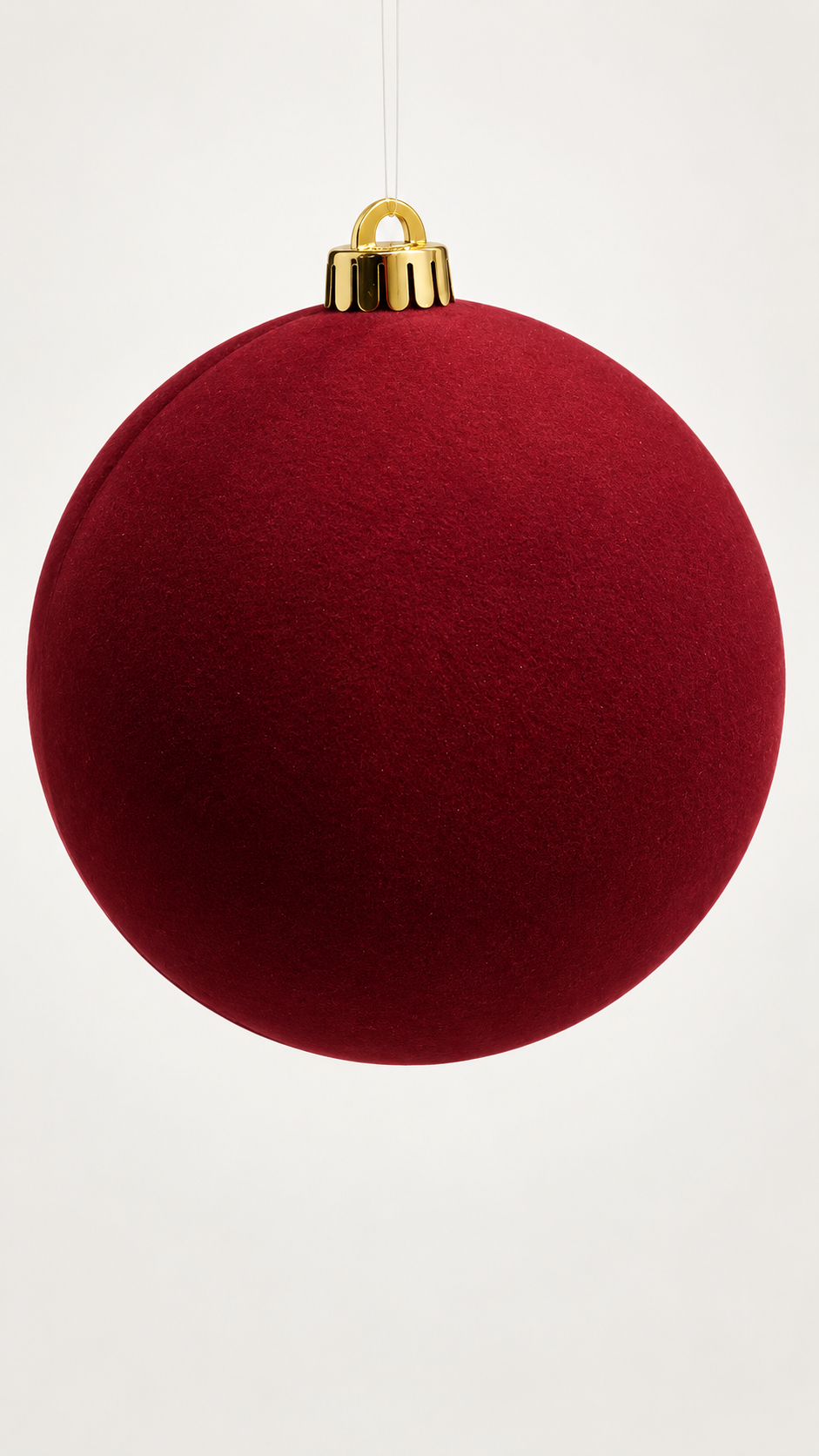 BOLA TERCIOPELO BURGUNDY 15CM